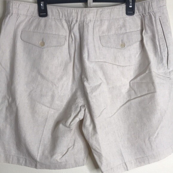 Cubavera mens lightweight linen pull on shorts with drawstring size XL - Picture 10 of 12